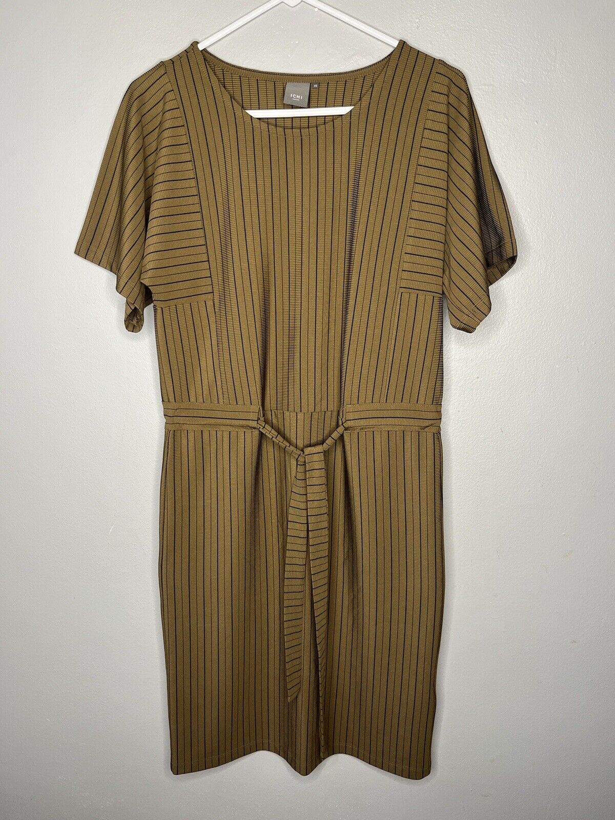 Ichi Striped Dress Minimalist XS