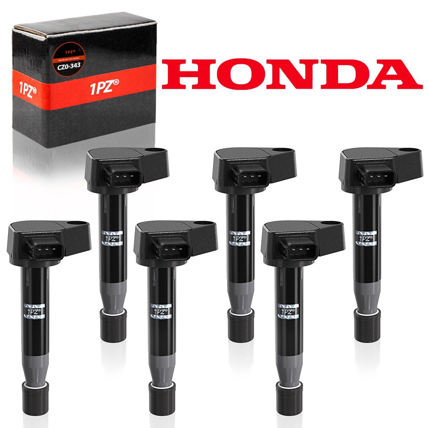 6 x Genuine Ignition Coil For Honda Accord Odyssey Acura CL TL 30520-P8E-A01 OEM