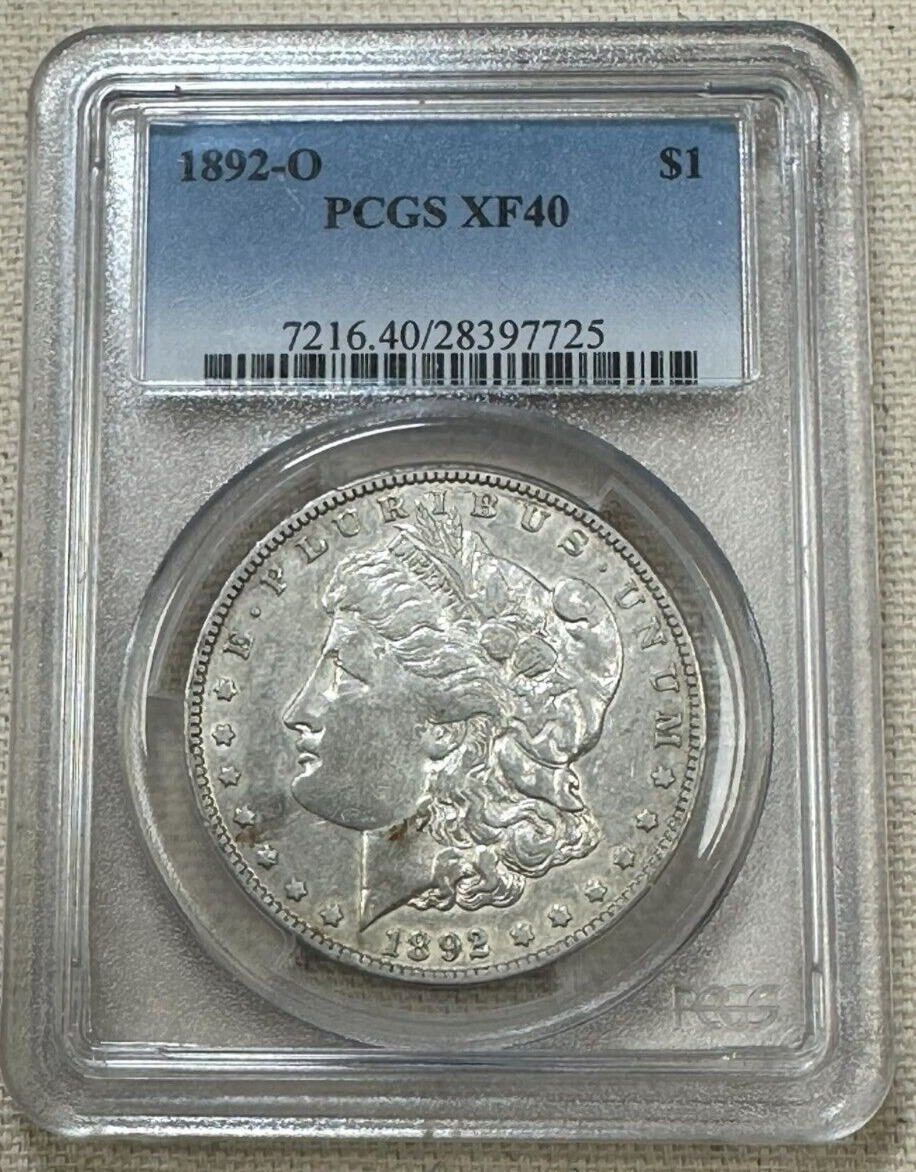 1892-O Morgan Silver Dollar PCGS XF40 Graded New Orleans USA $1 Better Date Coin