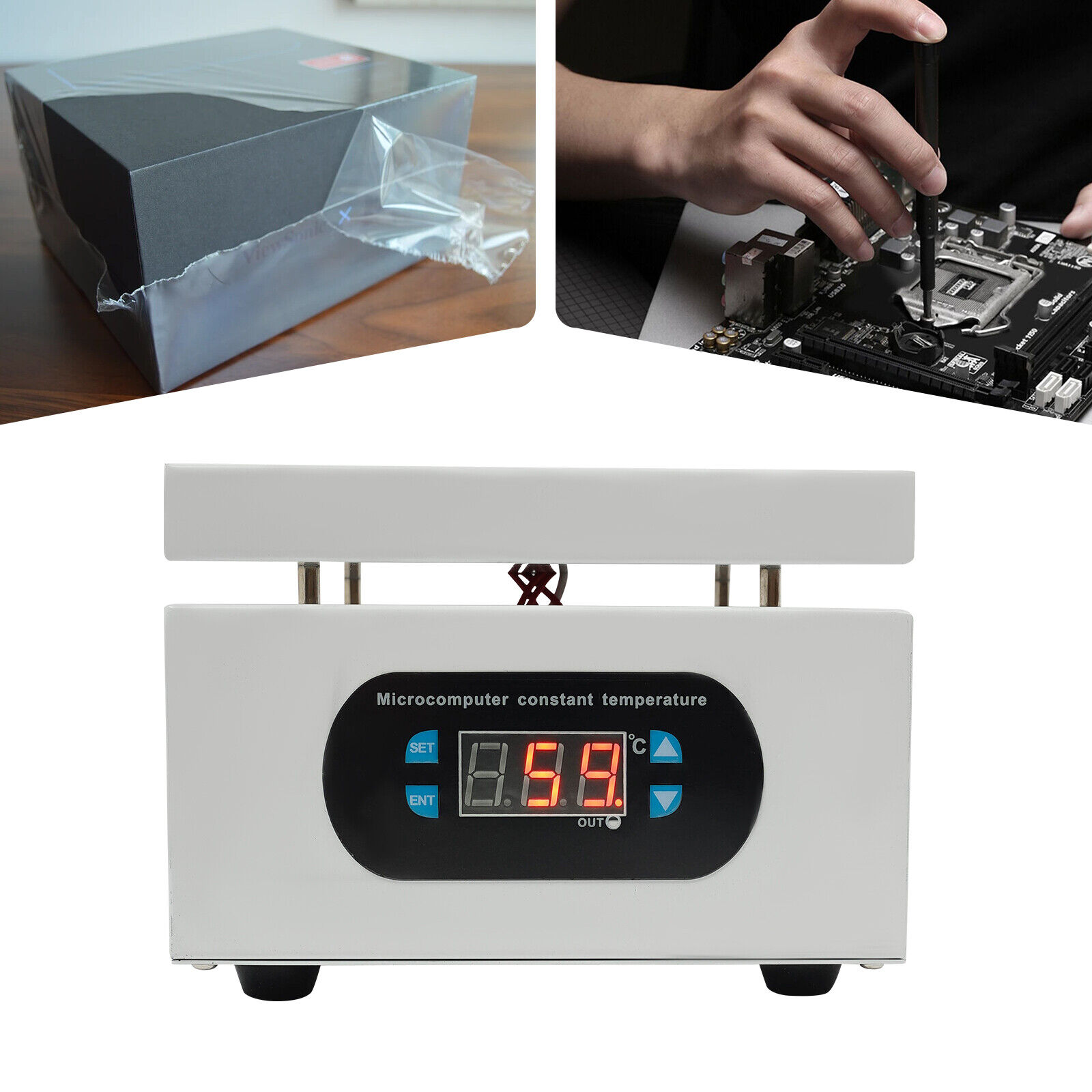 500W Electric Soldering Hot Plate LED Microcomputer Preheating Welder Hot Plate 