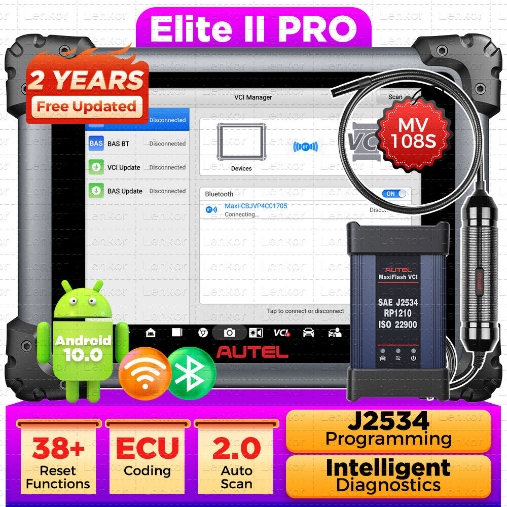2024 Autel MaxiSys Elite II PRO Intellogent Diagnostic Scanner Upgrade MK908P II