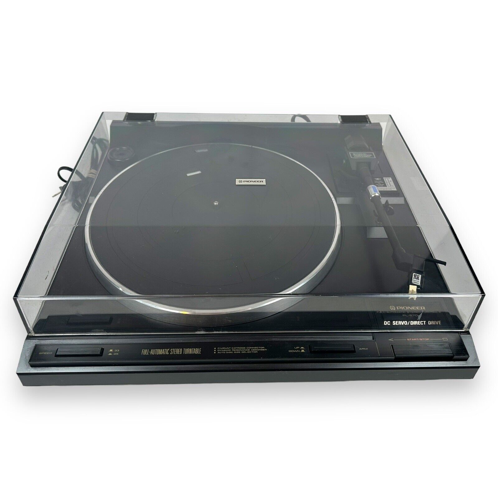 Pioneer PL-670 Direct Drive Automatic Turntable Vinyl Record Player TESTED