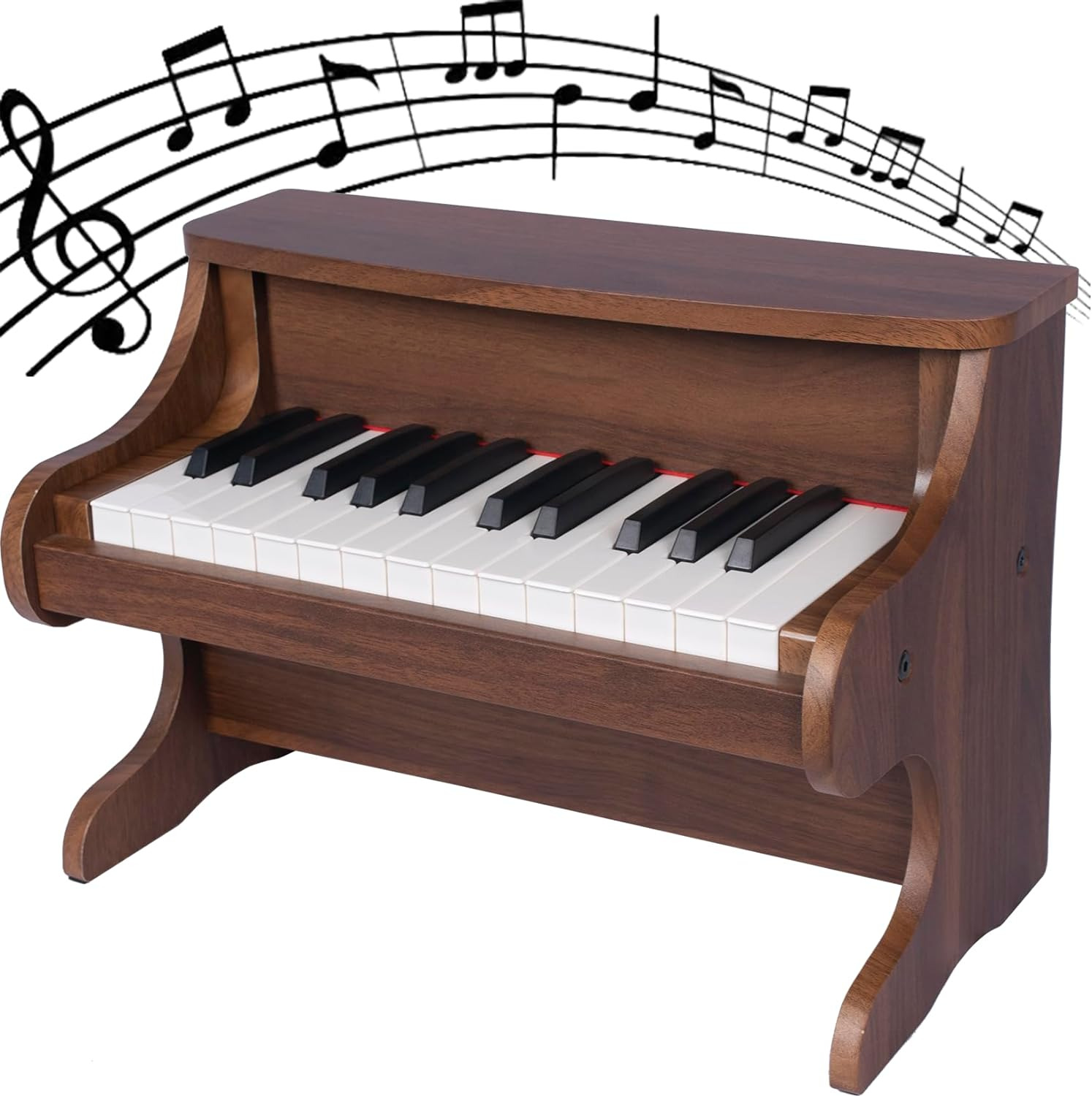 25 Keys Kids Piano Keyboard Mini Digital Piano Keyboard for Kids Wooden Electria