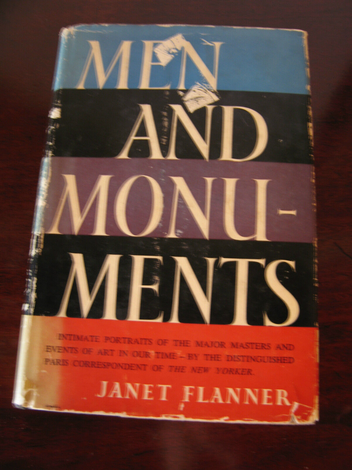 Vintage 1957 Men and Monuments by Janet Flanner