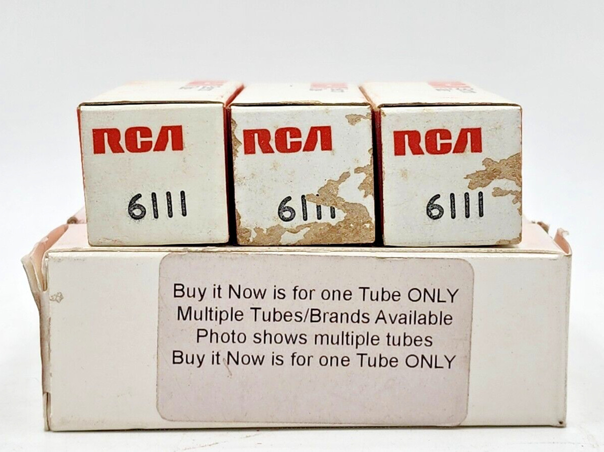 6111 RCA Subminiature Tube New (New Old Stock) Test NEW 1 Year Warranty