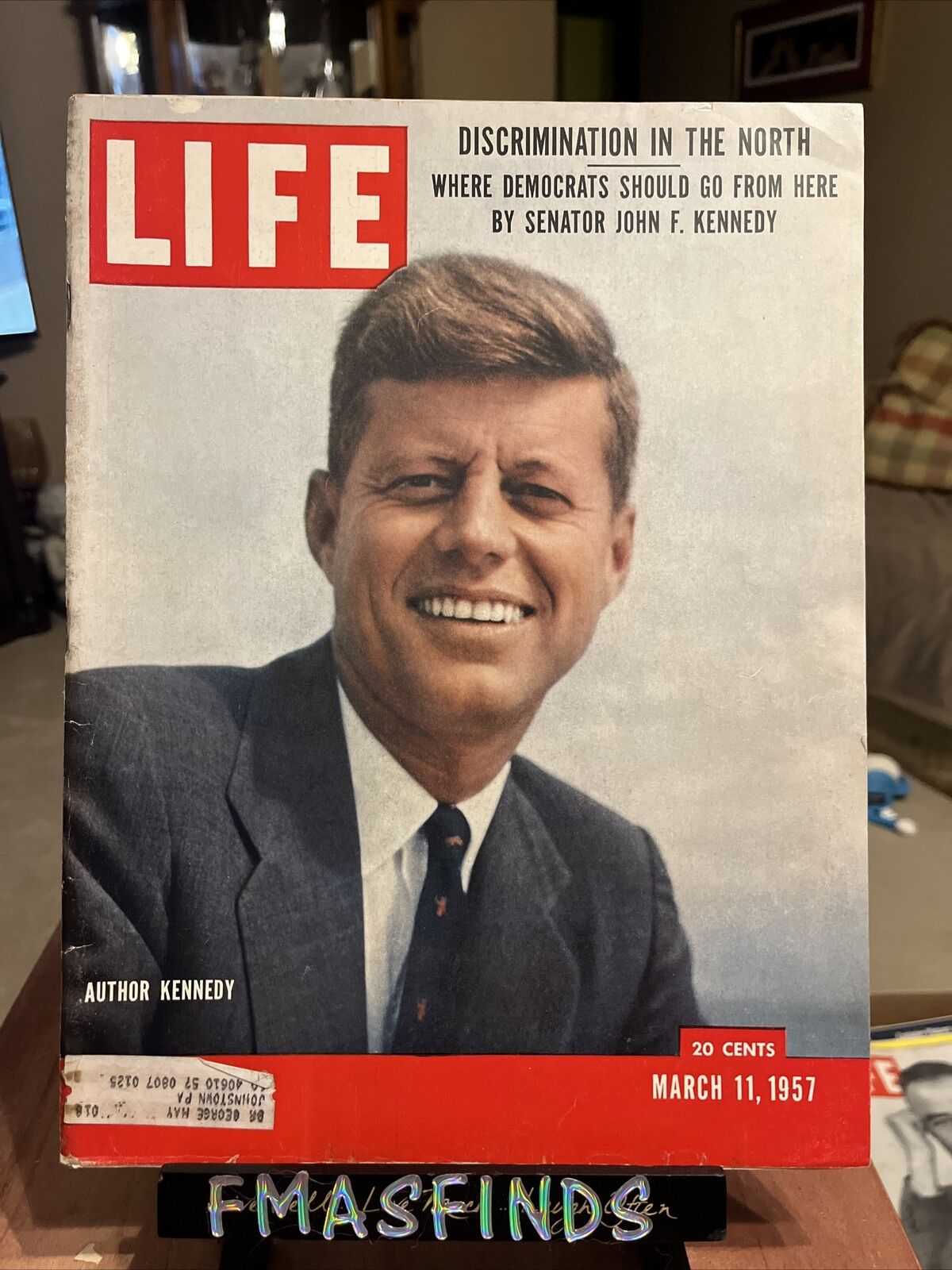 1957 AUTHOR JOHN F KENNEDY President JFK March 11 LIFE MAGAZINE 