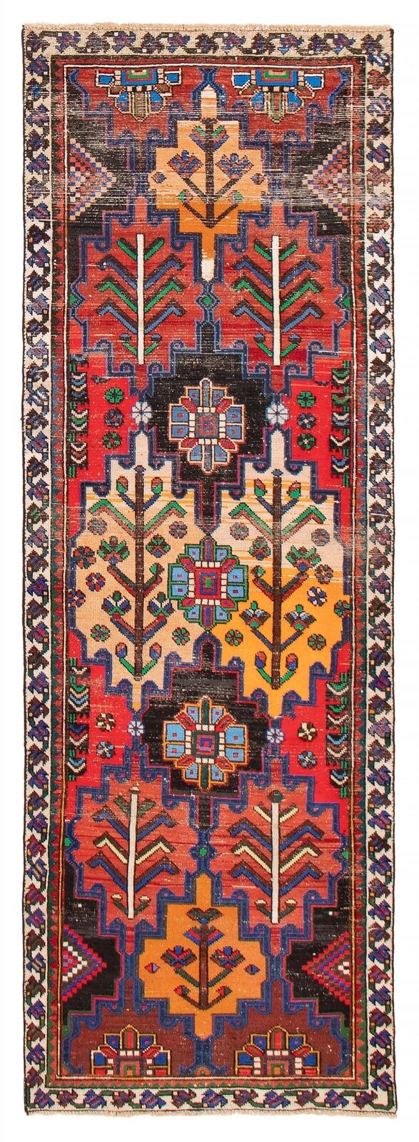 Vintage Hand-Knotted Area Rug 3\'2\