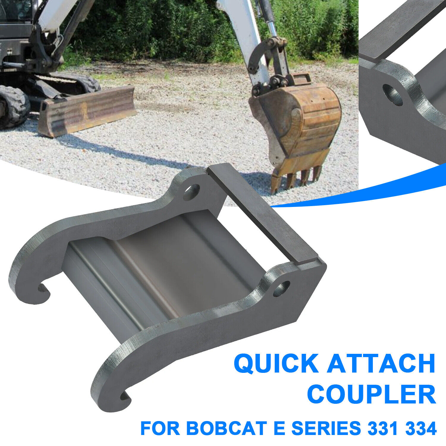 For Bobcat X-change E Series Steel Quick Attach Excavator Coupler Bracket