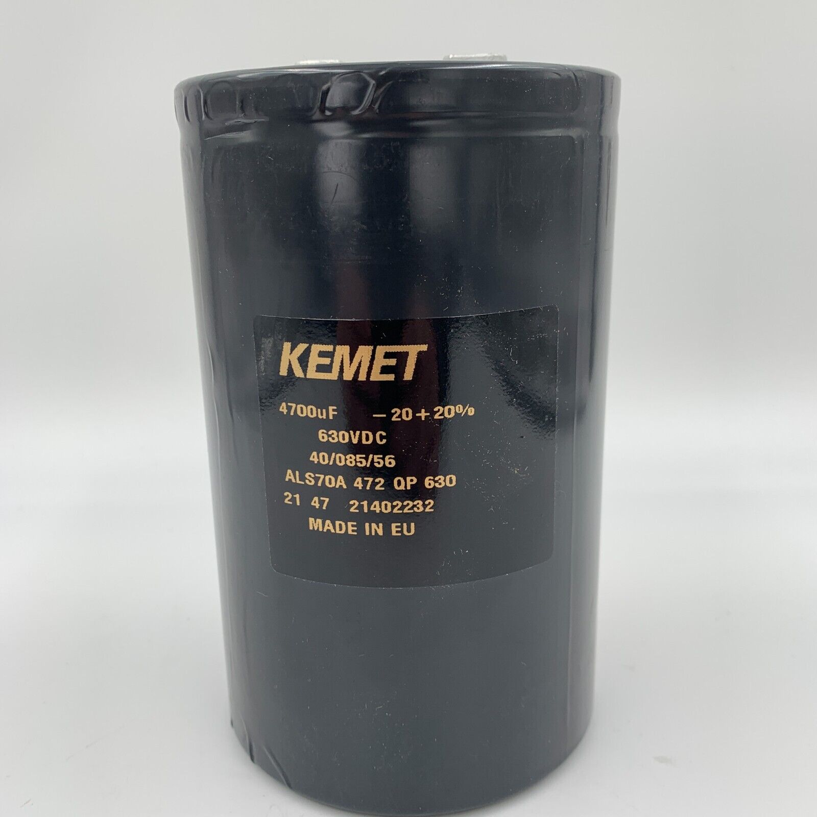 KEMET ALS70A472QP630 Aluminum Electrolytic Capacitor 630V DC 4700uF