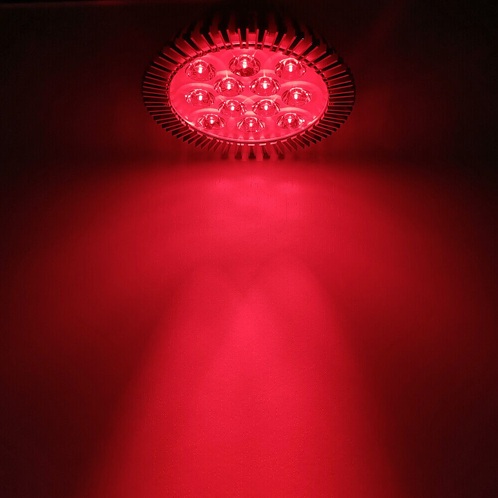 36W Deep Red 670nm~680nm PAR38 LED Lamp Spot Light Bulb Therapy Plant E27 E26