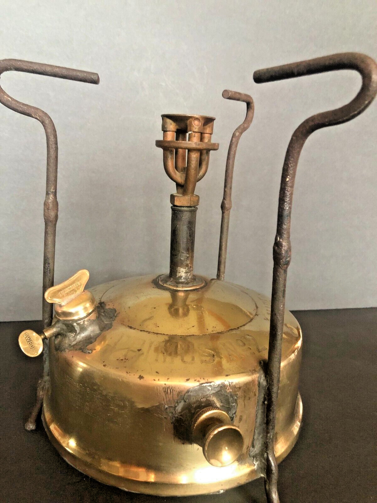 Antique Primus #2 brass camp cook stove made in Sweden early 1900\'s  Rare
