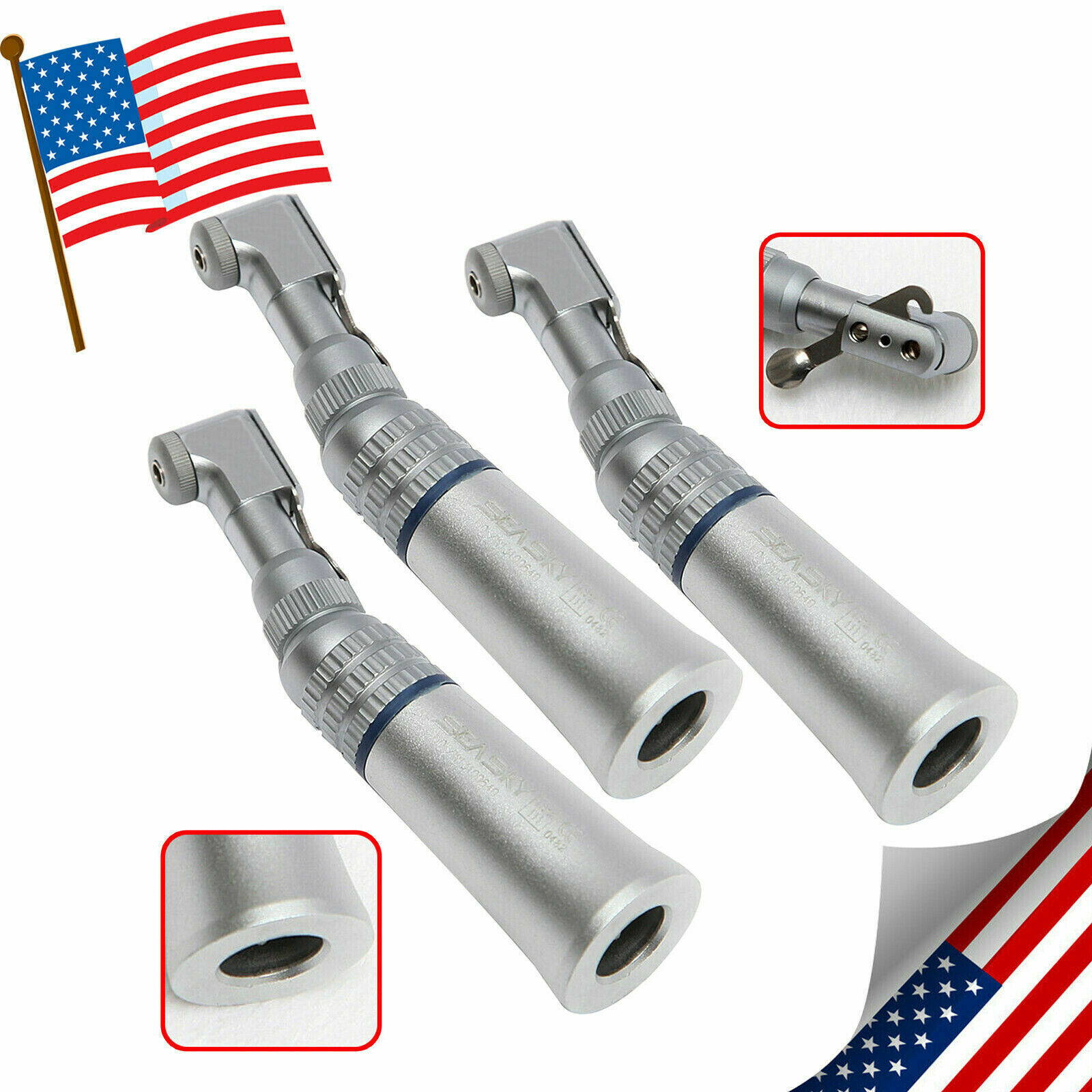 3pcs NSK Style Dental Low Slow Speed Contra Angle Handpiece YP