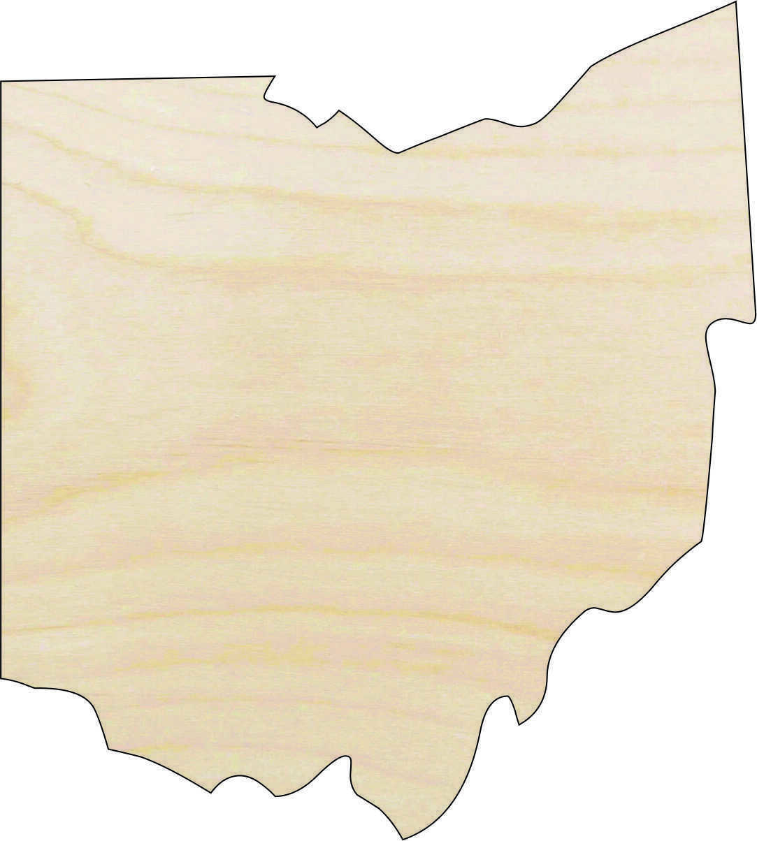 Ohio US State - Laser Cut Wood Shape