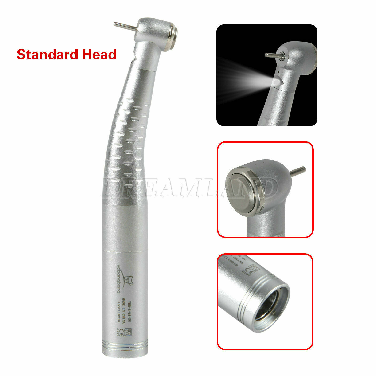 Dental Fiber Optic Fast Speed Handpiece / LED Quick Coupler 4/6 Holes KaVo Style