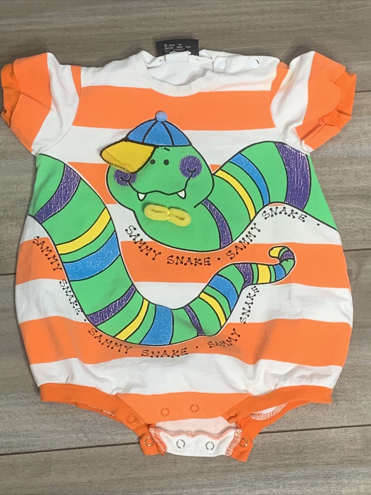 vintage tackle me sammy snake 24 months One Piece made in USA