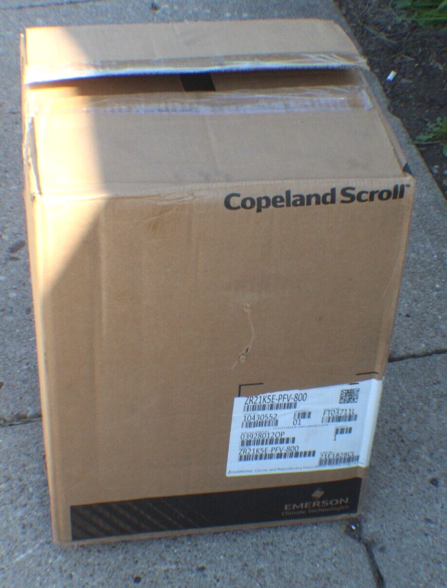 Copeland Scroll Compressor (ZR21K5E-PFV-800) - NEW - OPEN BOX