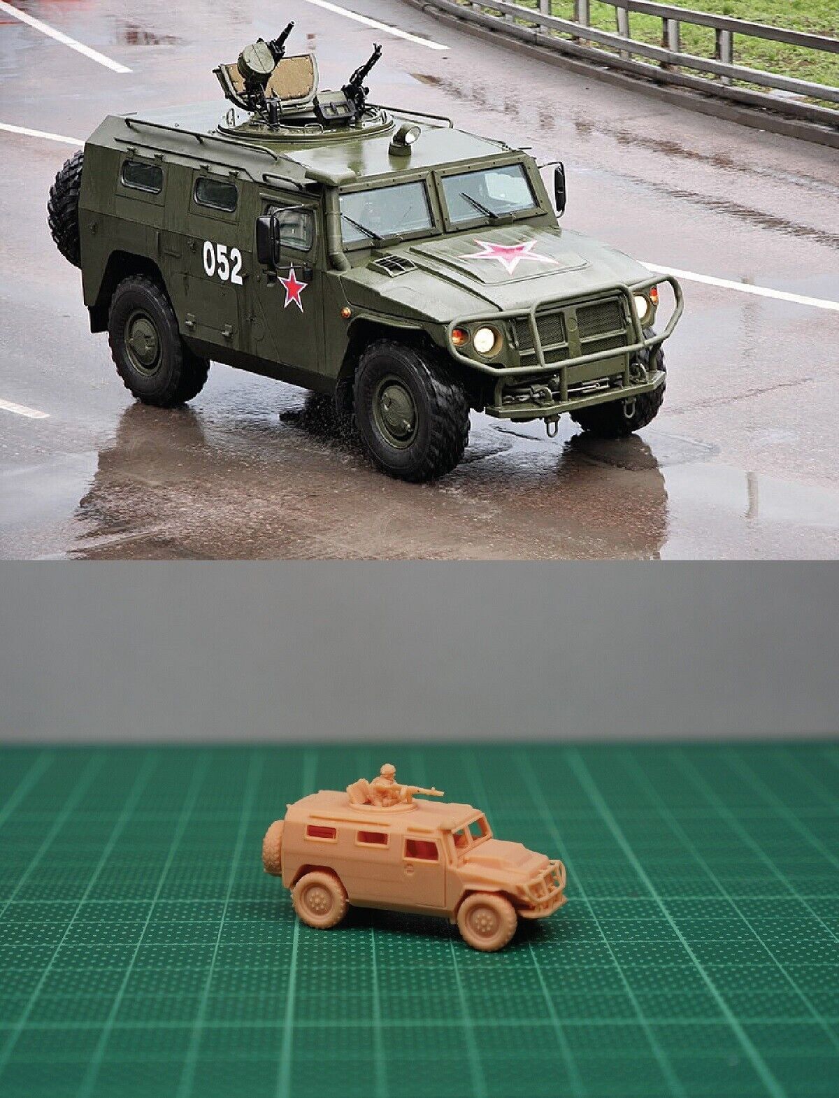 1/144 Russian GAZ Tiger Armored Infantry Mobility Vehicle Resin Kit