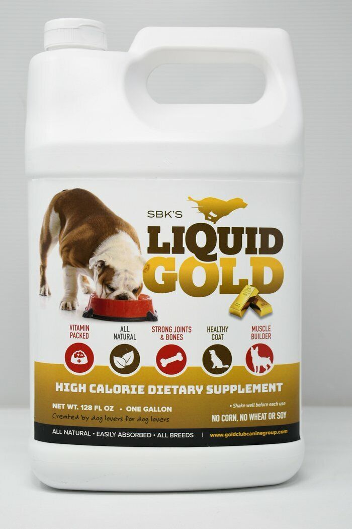SBK\'S (NEW) LIQUID GOLD HIGH CALORIE SUPPLEMENT FOR CANINES *AUTHORIZED SELLER*