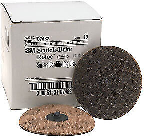 Scotch-Brite Roloc Surface Conditioning Disc 07482 Brown, 4\