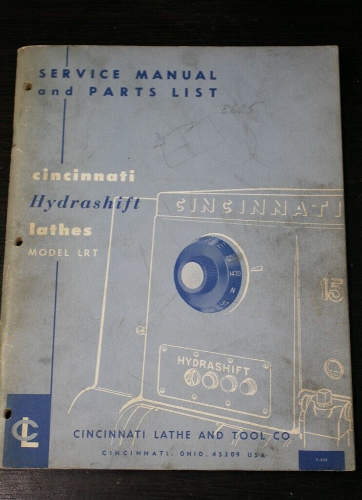 Cincinnati LRT Lathe 1965  Service & Parts Manual 10\