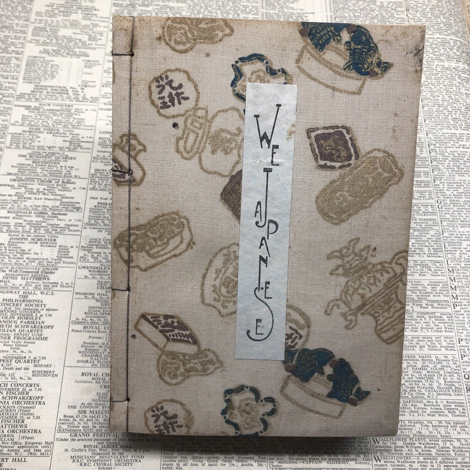 We Japanese Signed Vol 1-3 H.S.K. Yamaguchi 1950 Hand-bound Softcover