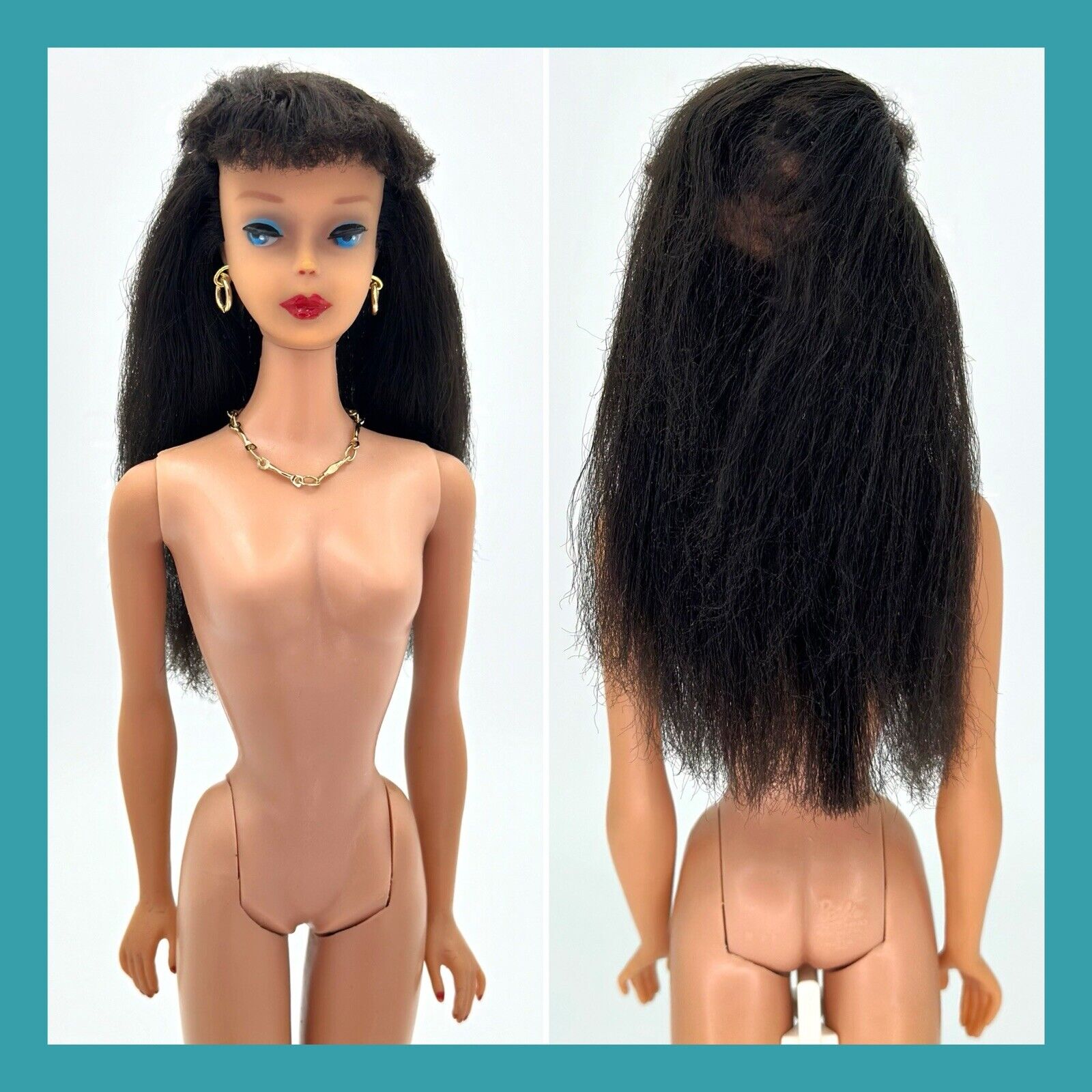 ❤️Vintage 1960’s Ponytail #5 Barbie Doll Brunette Japan Mattel❤️