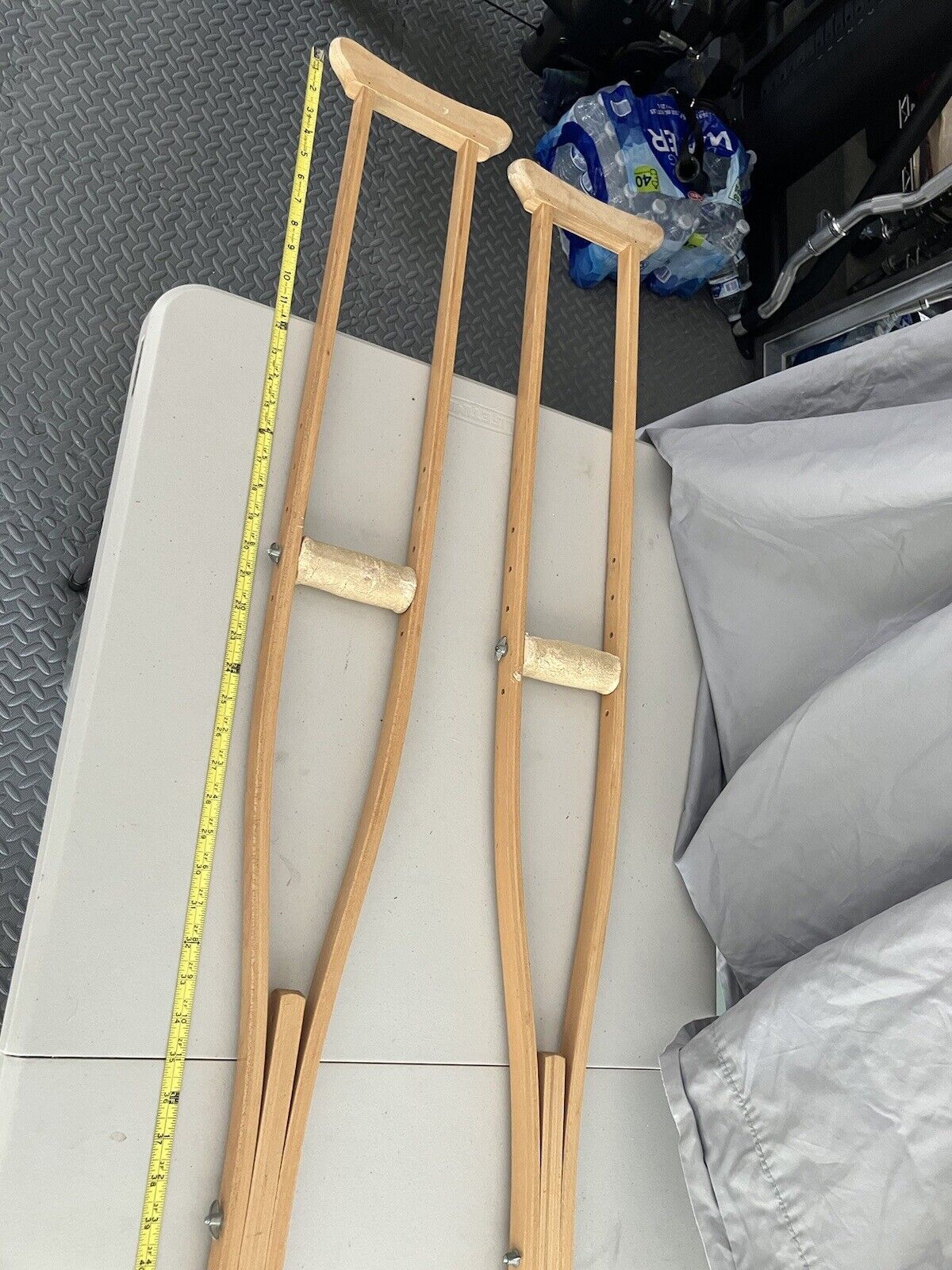 Vintage Wooden Crutches - Up to 350 Pounds