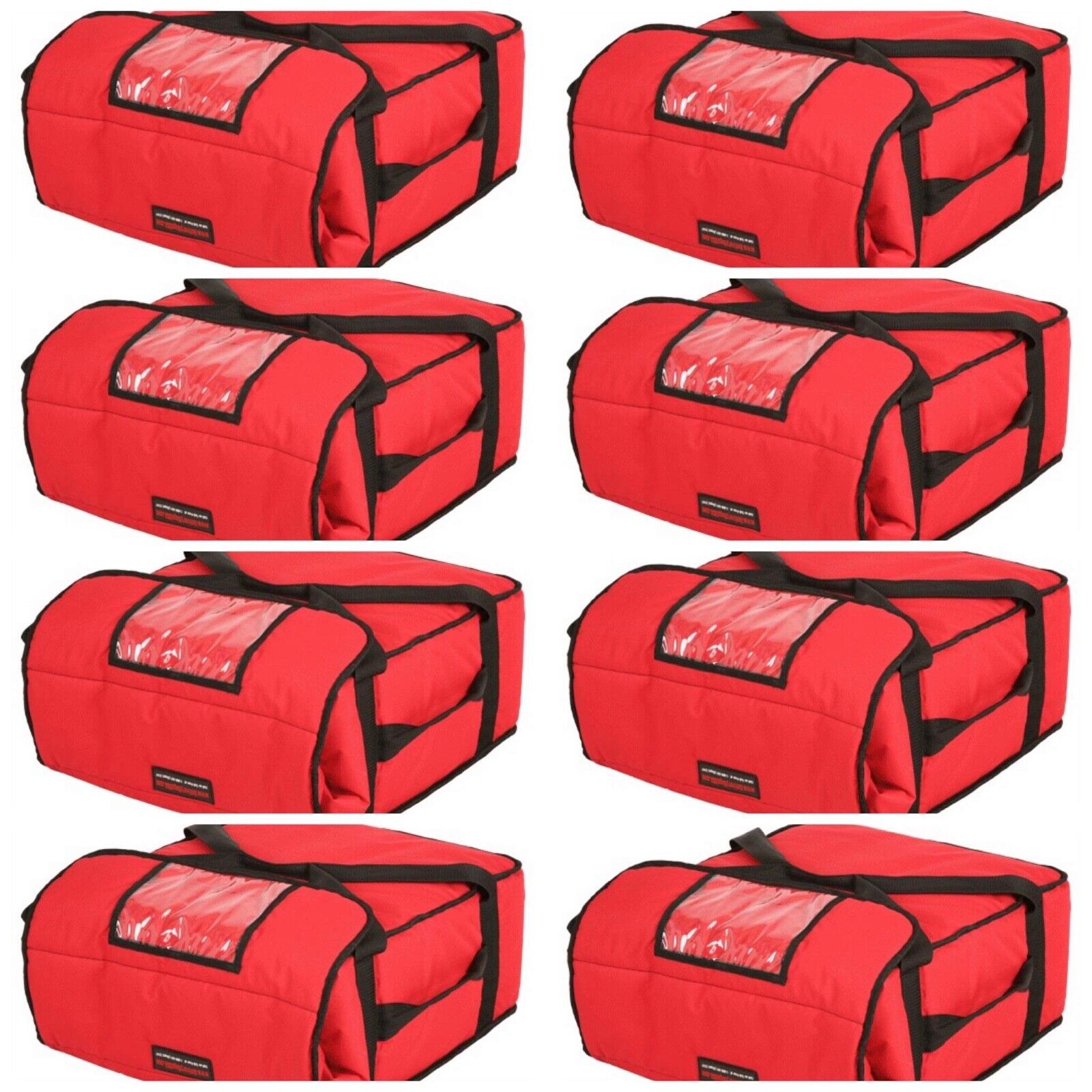Case of 8 Pizza Delivery Bags  Insulated (Holds 4-5 16\