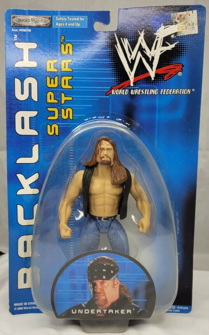 Vintage 2000 Undertaker WWF Backlash Superstars Triple H Wrestling Action Figure