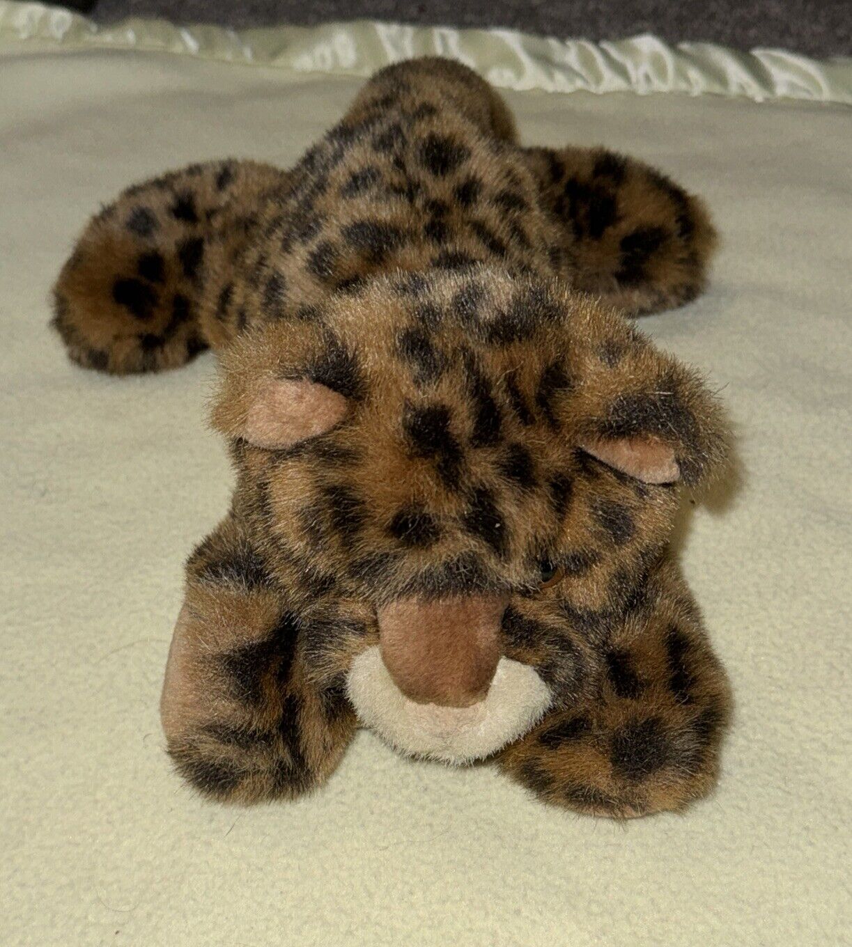 VTG Leopard Cub Beanbag A&A Plush Realistic 12 Inch