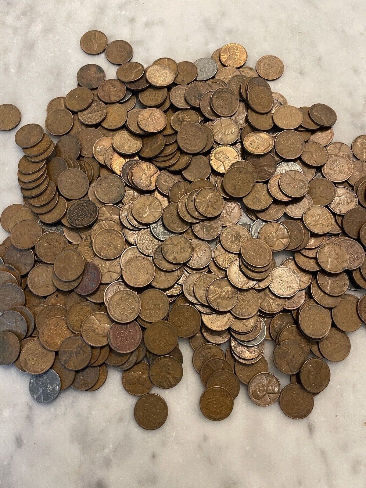 Lot of 500 Mixed Wheat Cents - 500 Count Bag or 10 Rolls - CHOOSE # OF LOTS