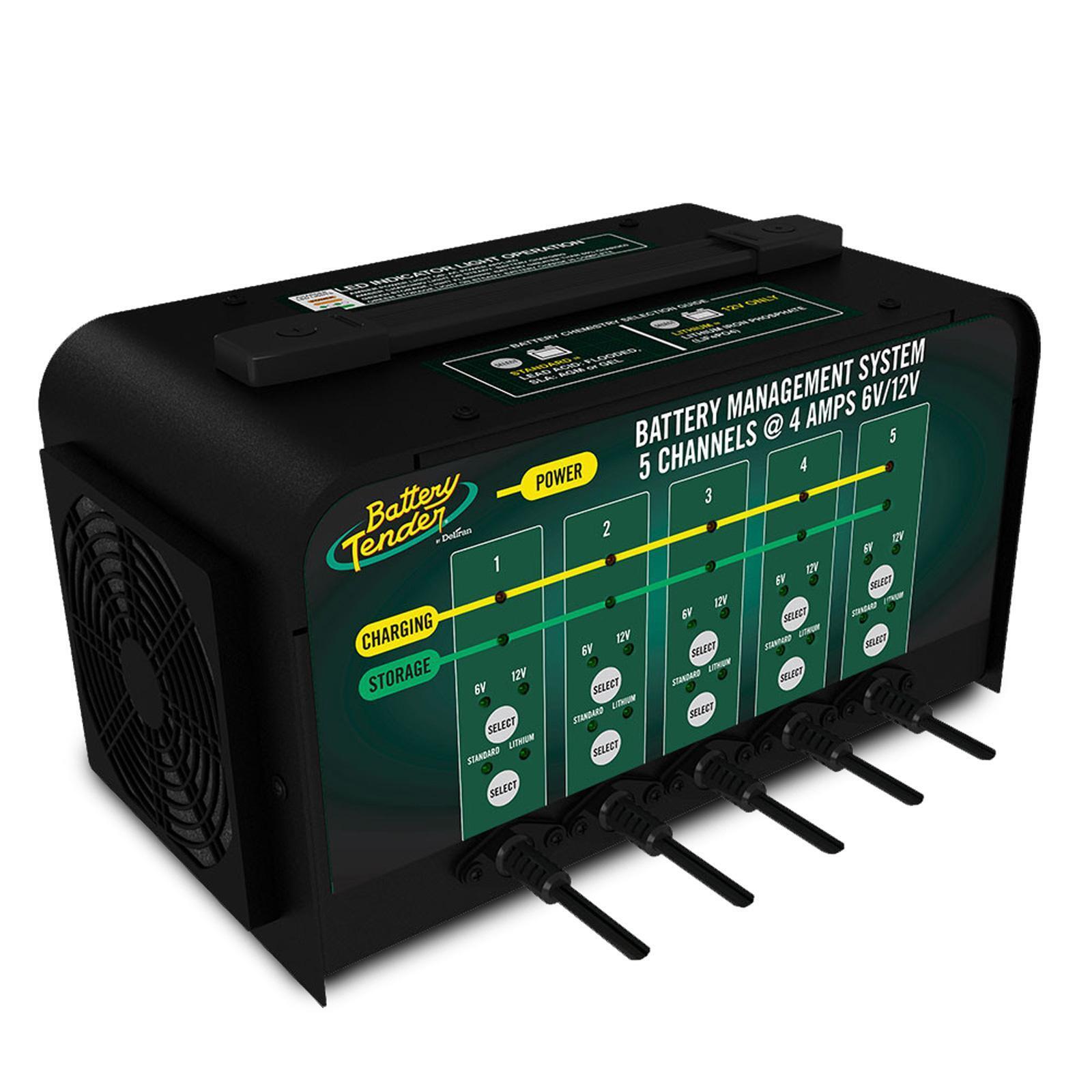 Battery Tender 5 Bank Multibank Charger - 20 AMP Select 6/12V - 021-0133-DL-WH