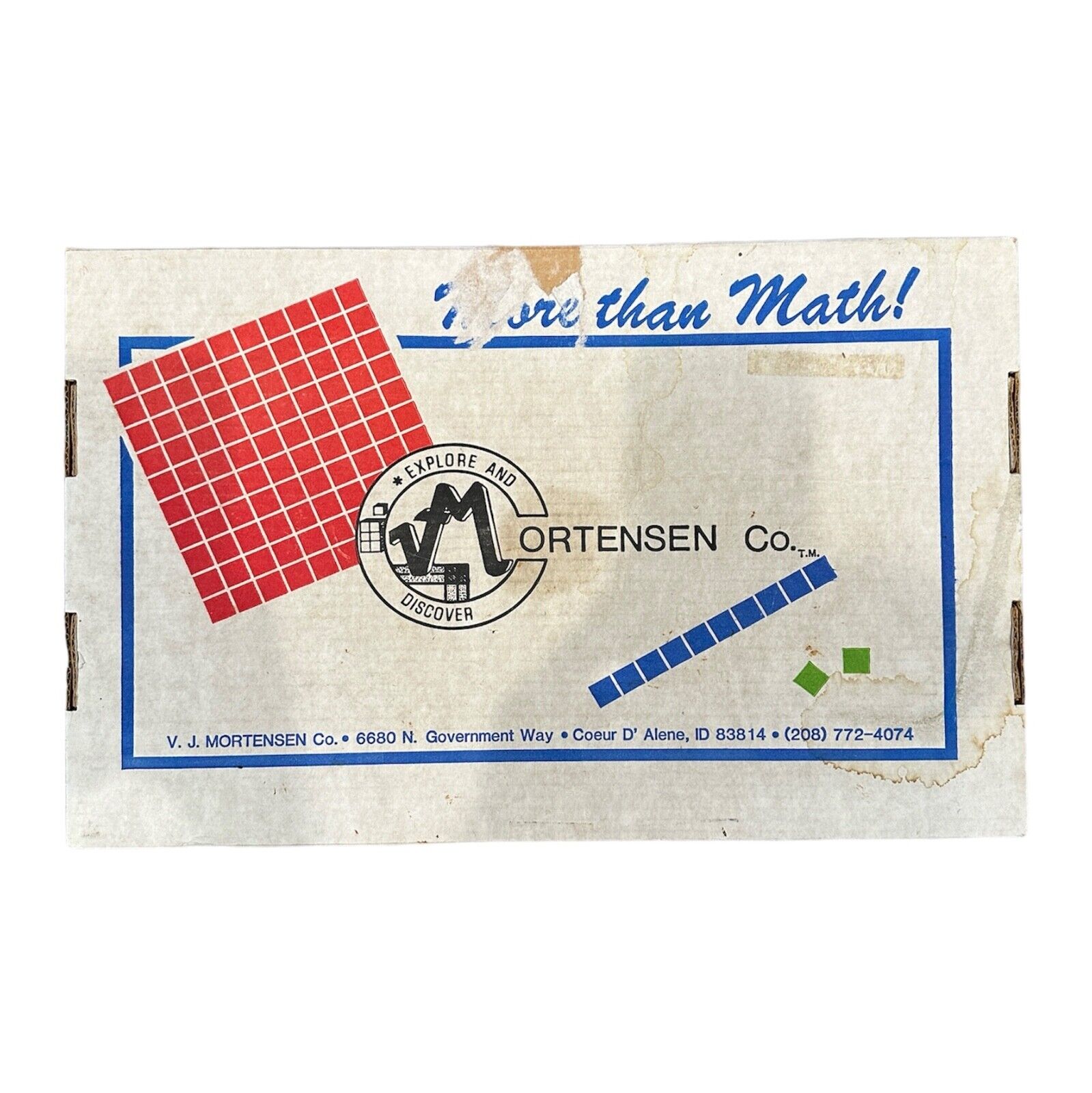 Mortensen More than Math Cube Tile Vintage Set Homeschool Manipulative Counting