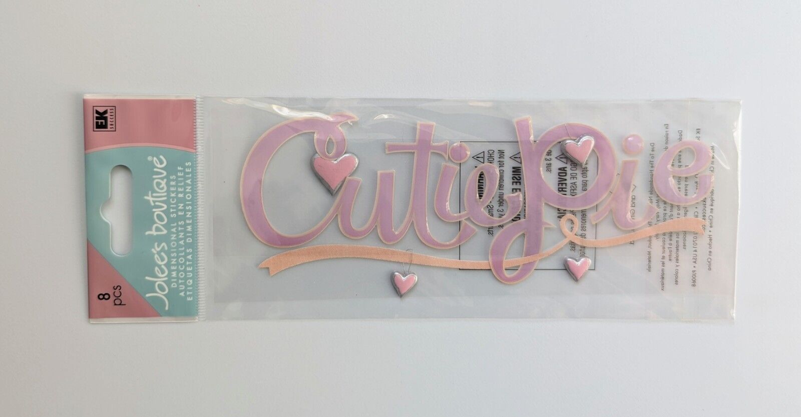 RARE Jolee\'s Cutie Pie Baby Girl Scrapbooking Title Stickers