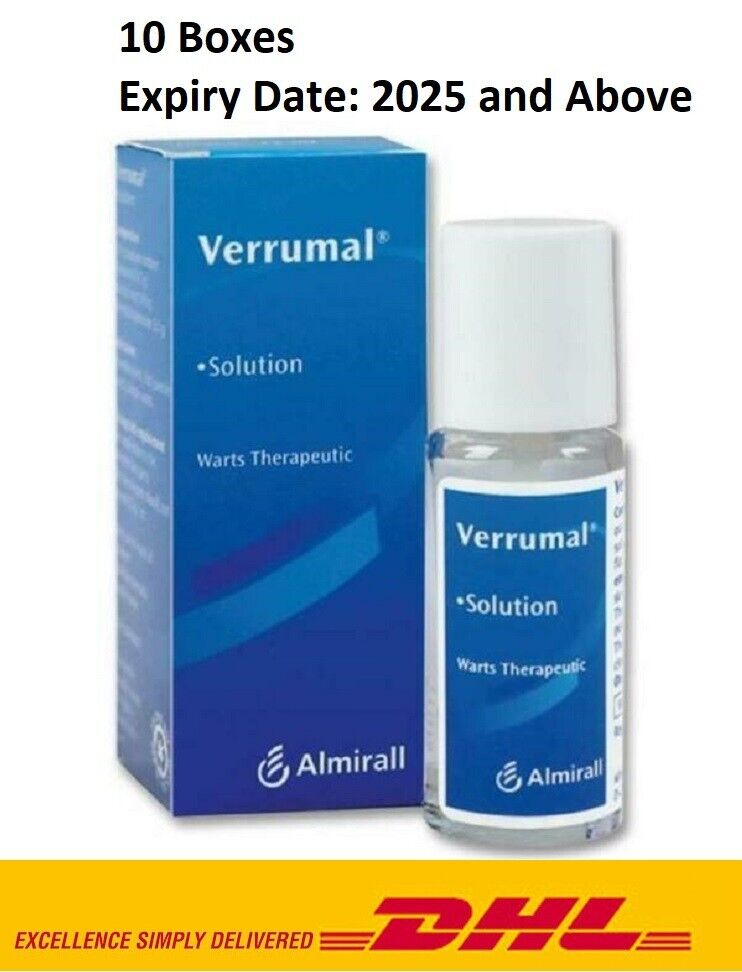 10 Box Verrumal Solution 13ml for Fast Acting Remedy for Warts & Corns EXP:2025
