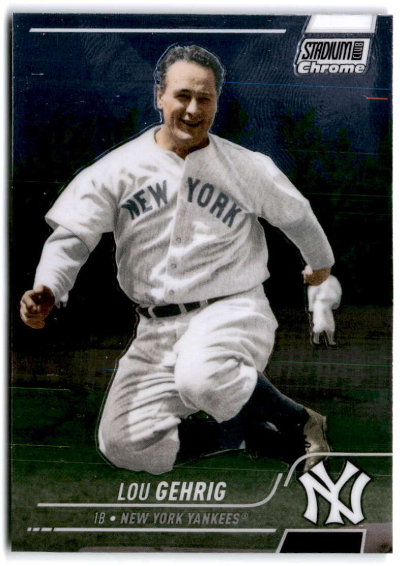 2022 Topps Stadium Club Chrome #4 Lou Gehrig New York Yankees