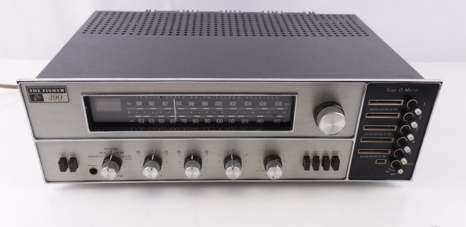 Uncommon Fisher 390 Tune-O-Matic AM-FM Stereo Receiver==Nice Original