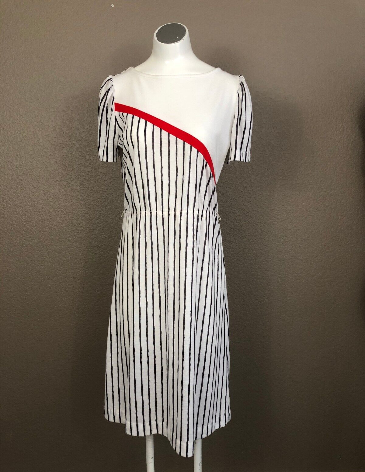 70\'s Lightweight Dress Mari Lynn Fashions Sz 10 Polyester USA Union Pre-Owned