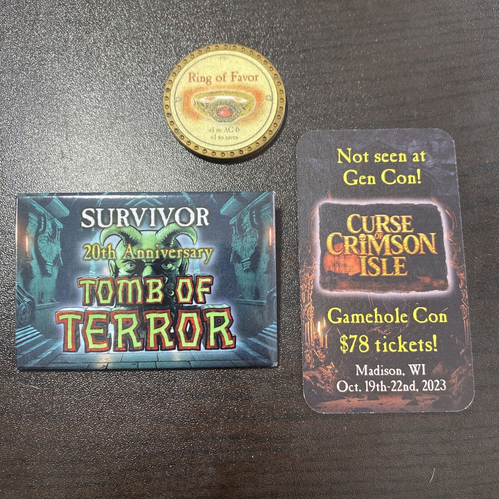 True Dungeon XP Experience Point Code Ring Of Favor Tomb Terror Pin Survivor