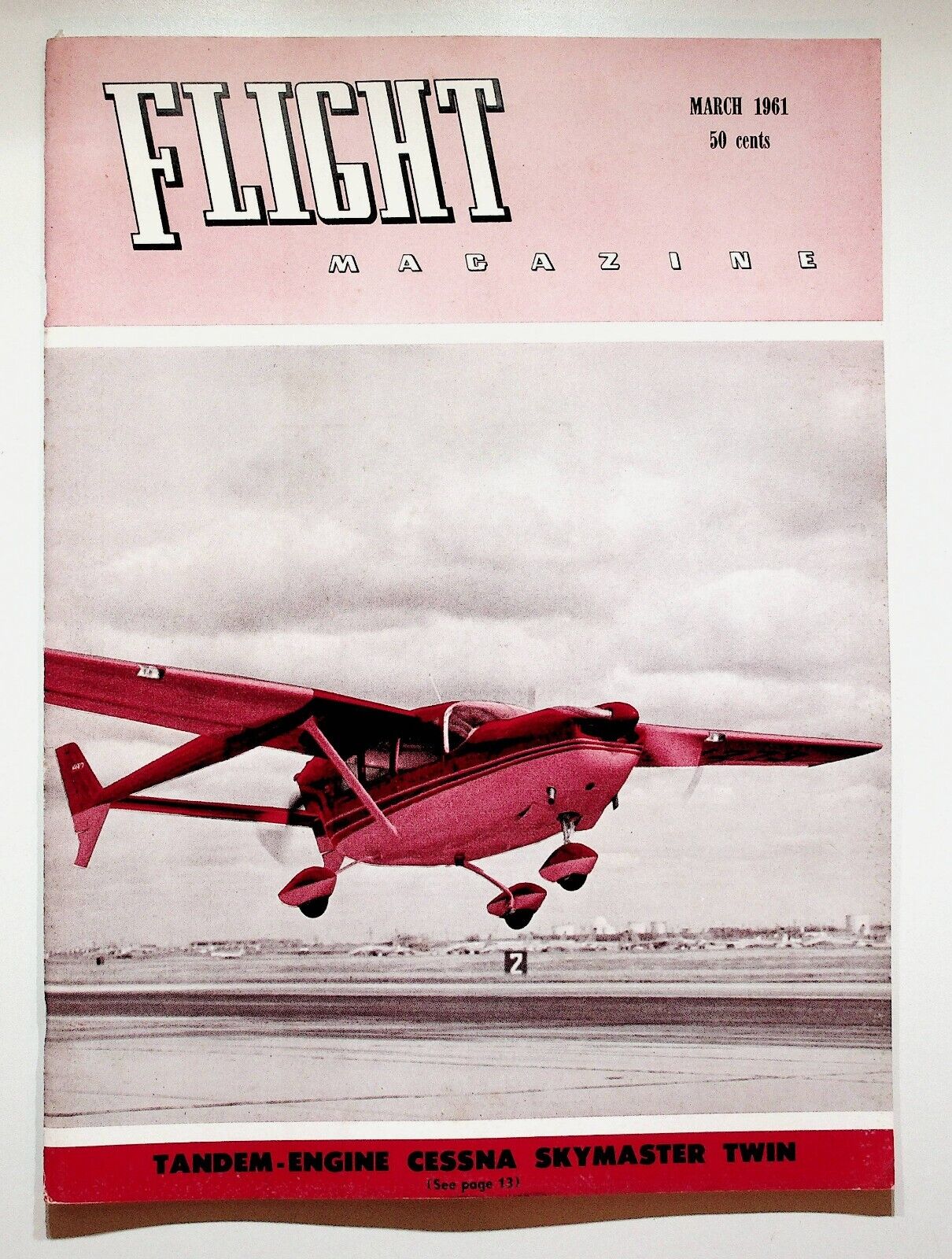 1961 March Flight Magazine Cessna Skymaster Twin Allison Convair Cavalier 2000