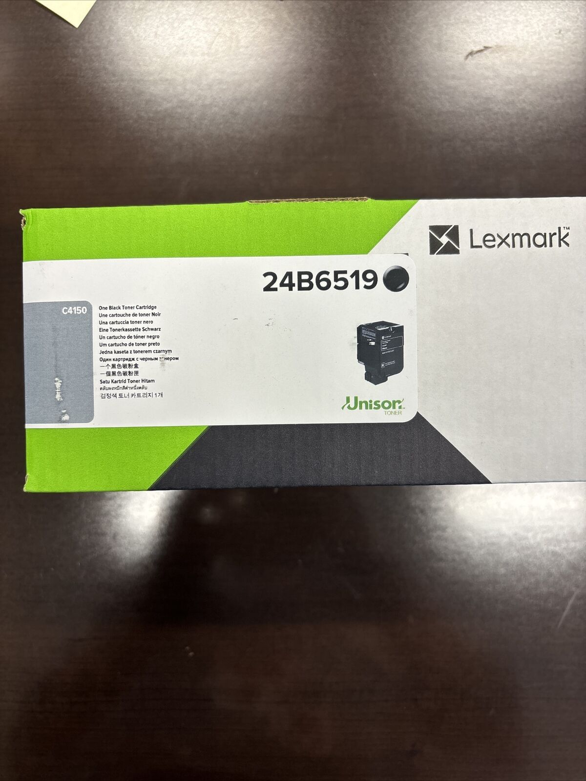Genuine LEXMARK 24B6519 BLACK TONER CARTRIDGE C4150 - NEW SEALED