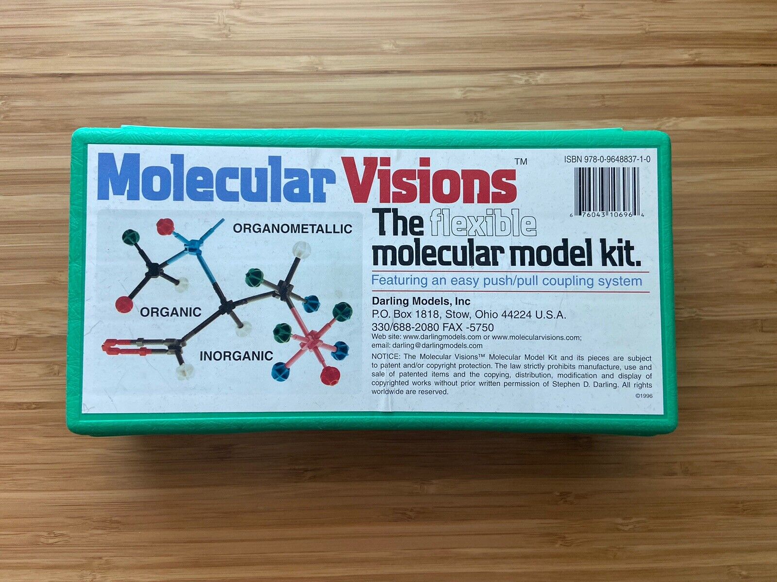 Molecular Visions - The Flexible Molecular Model Kit by Darling Model