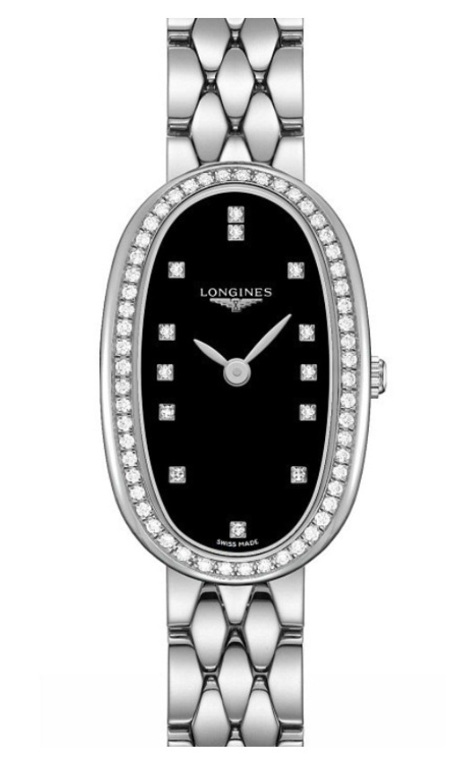 Longines Symphonette 73 Diamonds Black Dial Women\'s Watch L2.305.0.57.6