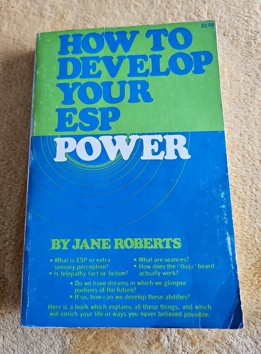 How to Develop Your ESP Power Jane Roberts 1974 Early Printing Paperback Vintage