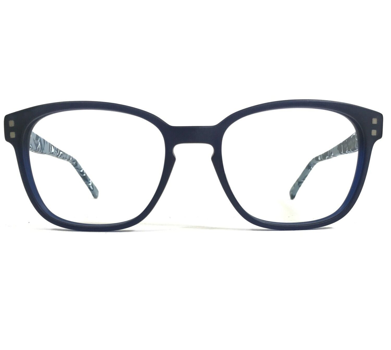 Prodesign Eyeglasses Frames 4718 c.9121 Matte Navy Blue Square Marble 53-19-140