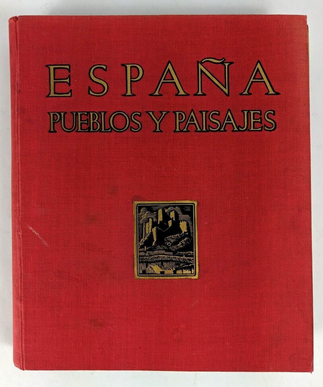 Vintage: 1954 Book Espana Pueblos y Paisajes, Art Photography, Spain