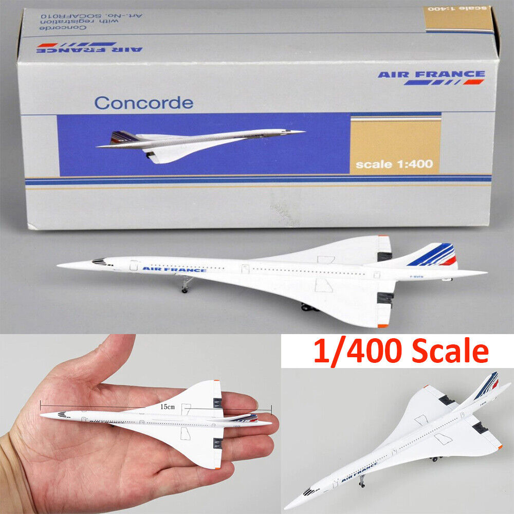 1/400 Scale Air France Concorde Plane Model Toy Diecast 1976-2003 Collection