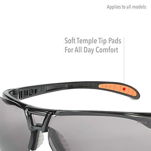UVEX by Honeywell S4201 Protégé Safety Eyewear, Black Frame, Gray Lens, AF, 1 PR