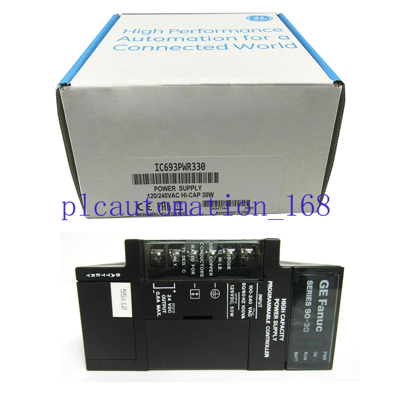 New In Box GE FANUC IC693PWR330 IC693PWR330E Power Supply Unit