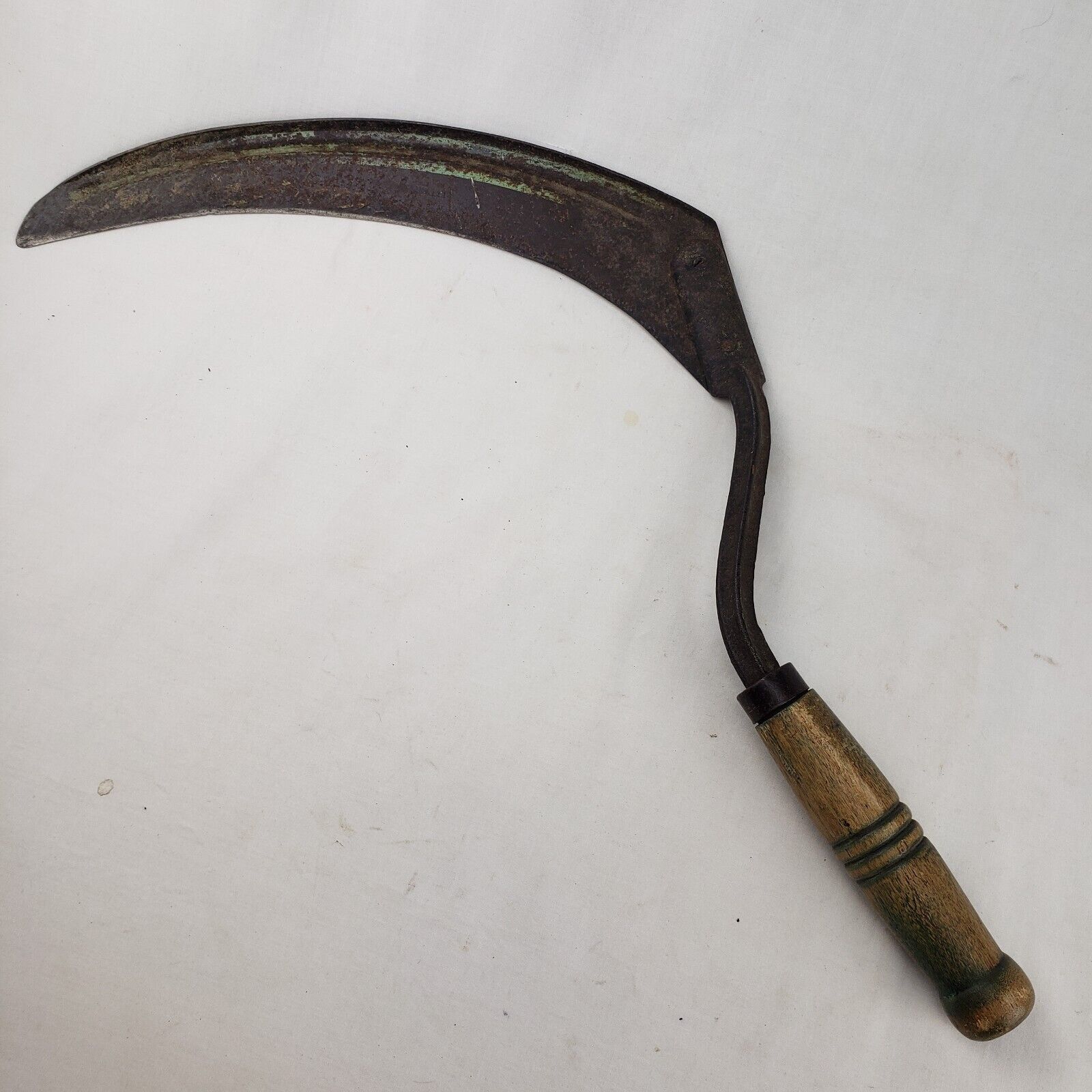 Vintage Antique Hand Scythe Primitive Farm Sickle Cutter Rustic Barn Tool Knife